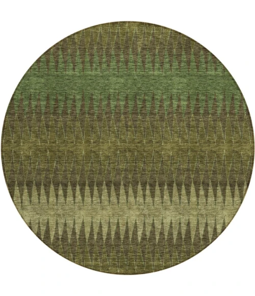 Addison Chantille ACN867-Olive 8 ft. X 8 ft. Round Rug