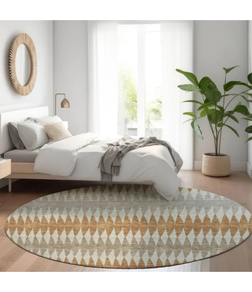 Addison Chantille ACN867-Paprika 8 ft. X 8 ft. Round Rug