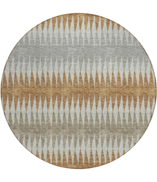 Addison Chantille ACN867-Paprika 8 ft. X 8 ft. Round Rug