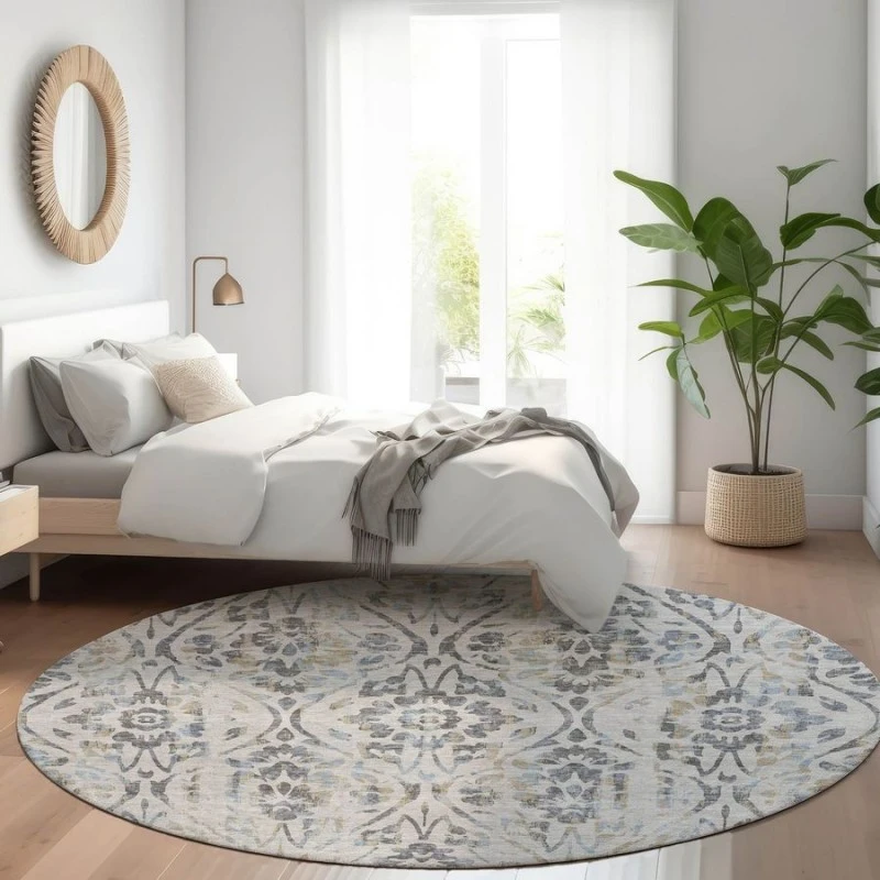 Addison Chantille ACN868-Gray 8 ft. X 8 ft. Round Rug
