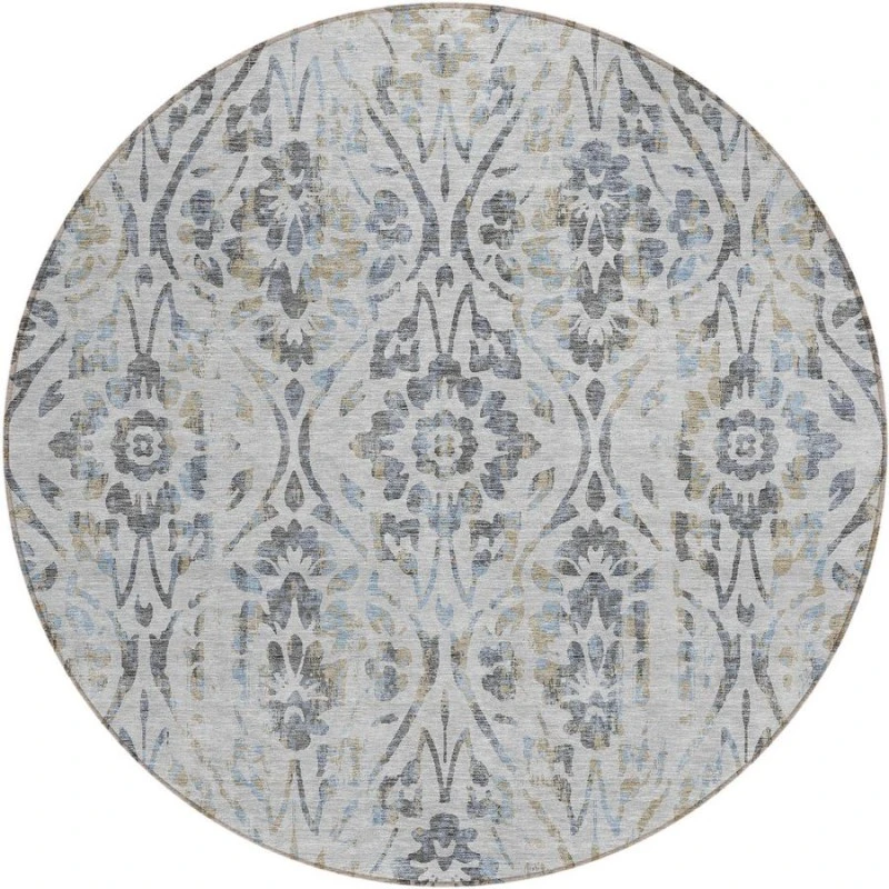 Addison Chantille ACN868-Gray 8 ft. X 8 ft. Round Rug