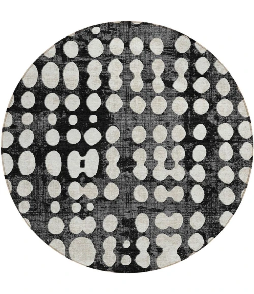 Addison Chantille ACN869-Black 8 ft. X 8 ft. Round Rug