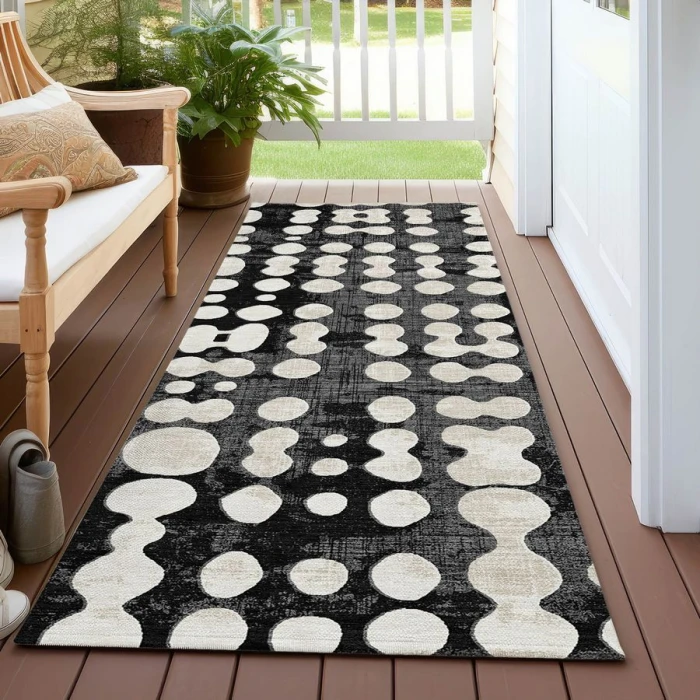 Addison Chantille ACN869-Black 2 ft. 3 in. X 7 ft. 6 in. Rectangle Rug