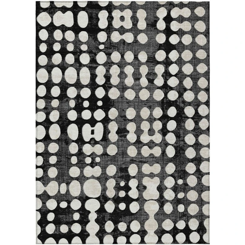 Addison Chantille ACN869-Black 5 ft. X 7 ft. 6 in. Rectangle Rug