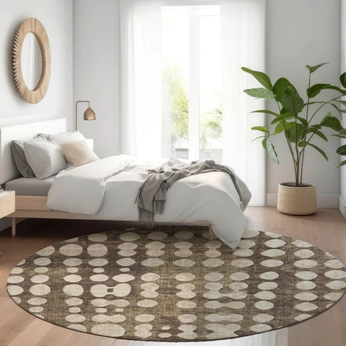 Addison Chantille ACN869-Brown 8 ft. X 8 ft. Round Rug