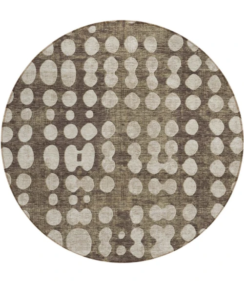 Addison Chantille ACN869-Brown 8 ft. X 8 ft. Round Rug