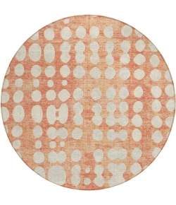 Addison Chantille ACN869-Coral 8 ft. X 8 ft. Round Rug