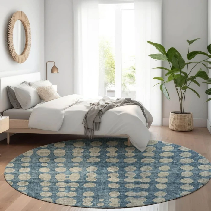 Addison Chantille ACN869-Denim 8 ft. X 8 ft. Round Rug