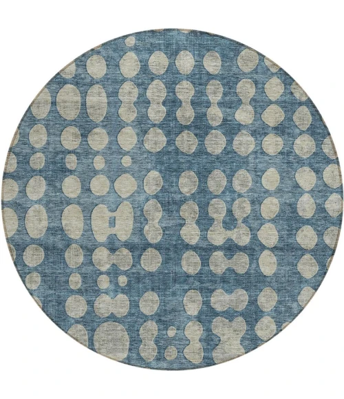 Addison Chantille ACN869-Denim 8 ft. X 8 ft. Round Rug