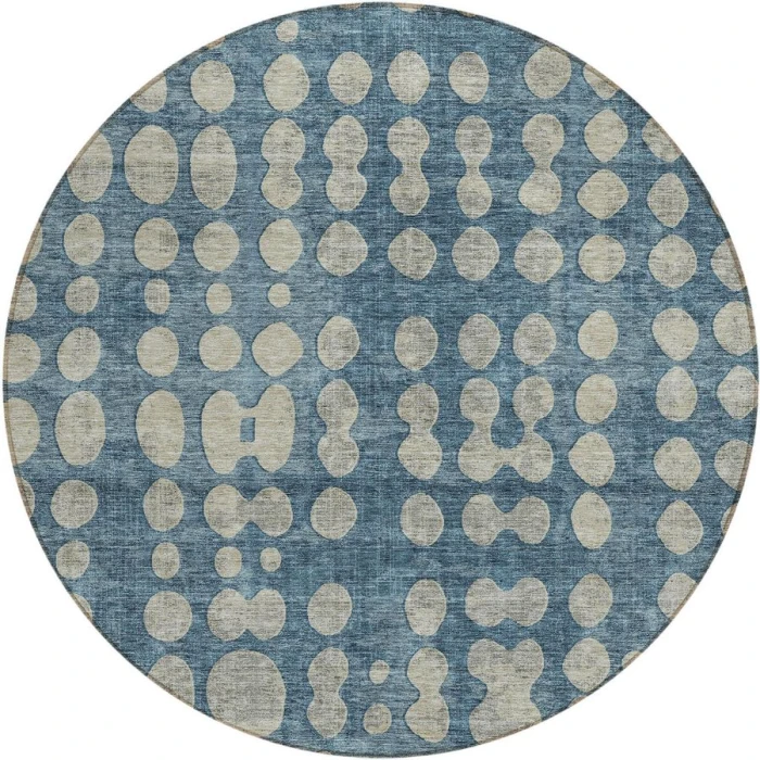 Addison Chantille ACN869-Denim 8 ft. X 8 ft. Round Rug