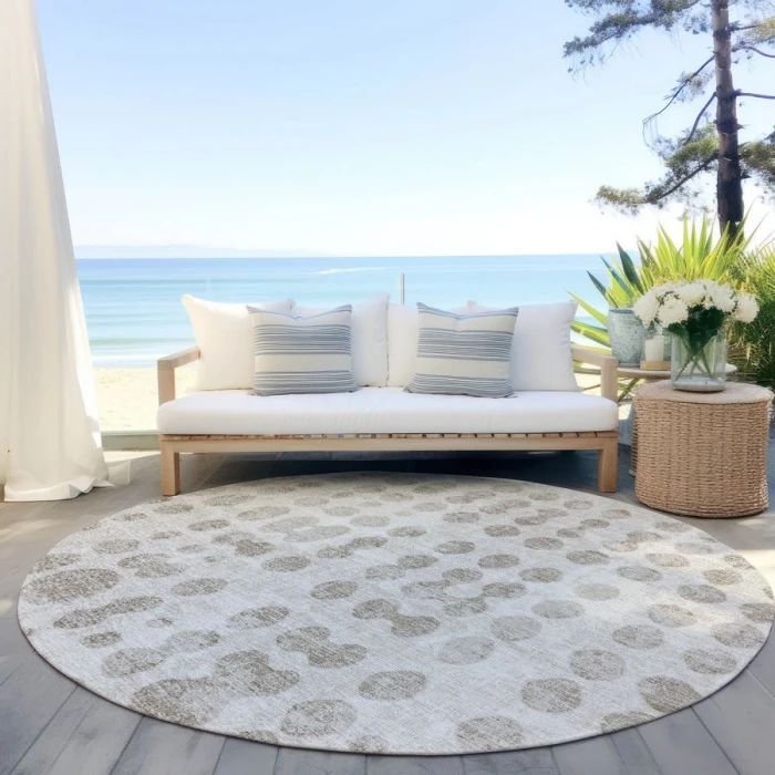 Addison Chantille ACN869-Ivory 8 ft. X 8 ft. Round Rug