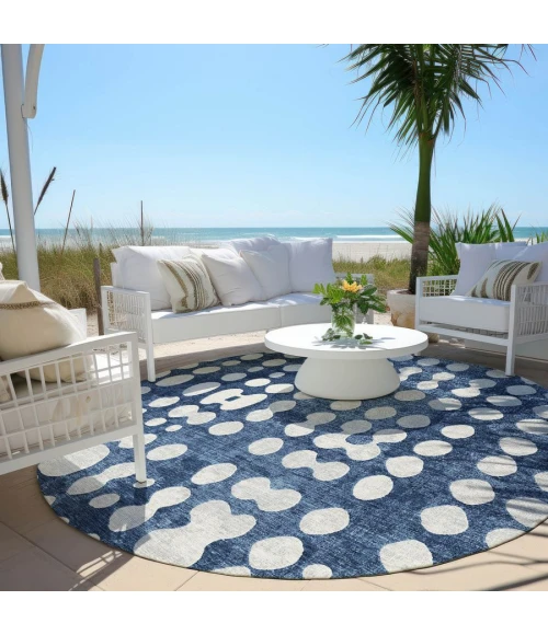 Addison Chantille ACN869-Navy 8 ft. X 8 ft. Round Rug