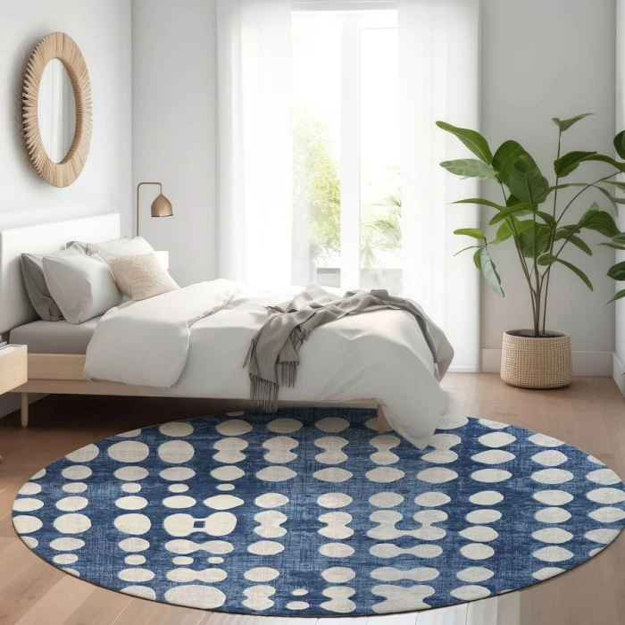 Addison Chantille ACN869-Navy 8 ft. X 8 ft. Round Rug