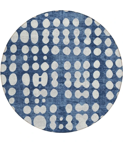 Addison Chantille ACN869-Navy 8 ft. X 8 ft. Round Rug
