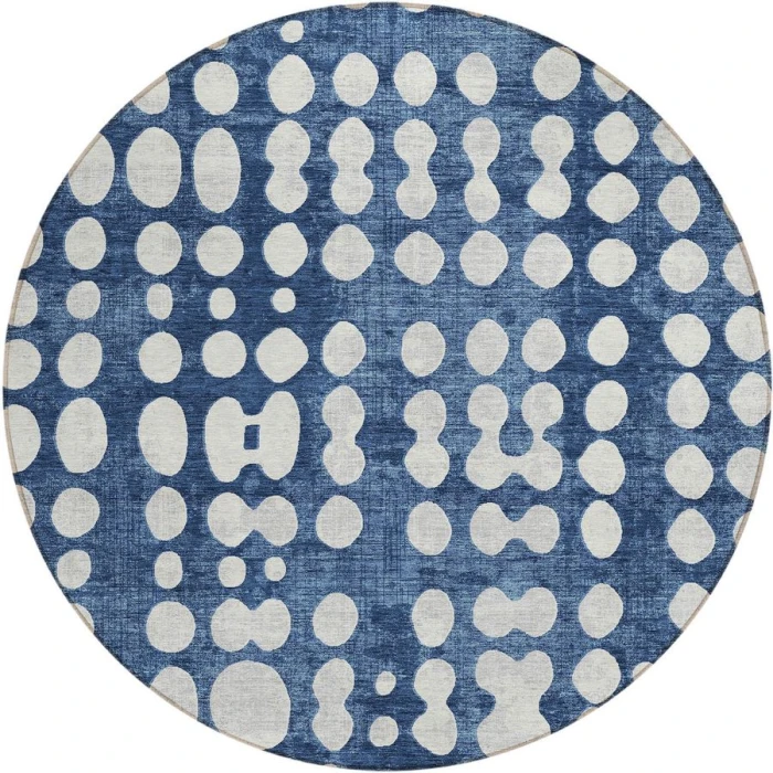 Addison Chantille ACN869-Navy 8 ft. X 8 ft. Round Rug