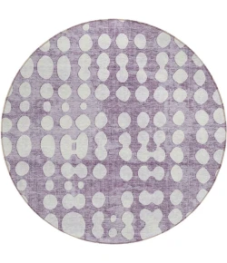 Addison Chantille ACN869-Purple 8 ft. X 8 ft. Round Rug