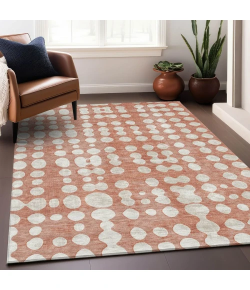 Addison Chantille ACN869-Salmon 5 ft. X 7 ft. 6 in. Rectangle Rug