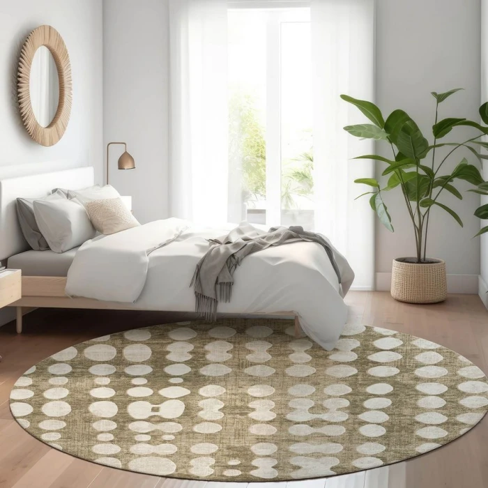 Addison Chantille ACN869-Taupe 8 ft. X 8 ft. Round Rug