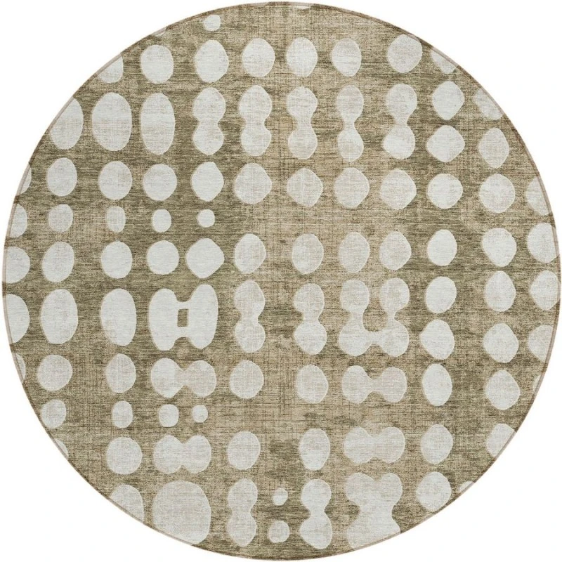 Addison Chantille ACN869-Taupe 8 ft. X 8 ft. Round Rug