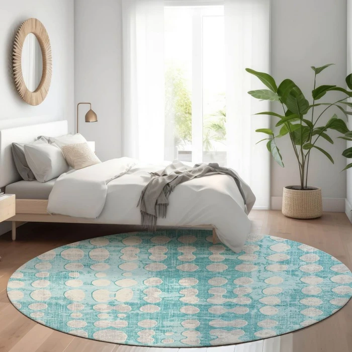 Addison Chantille ACN869-Teal 8 ft. X 8 ft. Round Rug