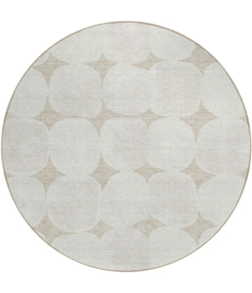Addison Chantille ACN870-Beige 8 ft. X 8 ft. Round Rug