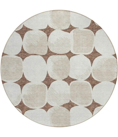 Addison Chantille ACN870-Brown 8 ft. X 8 ft. Round Rug