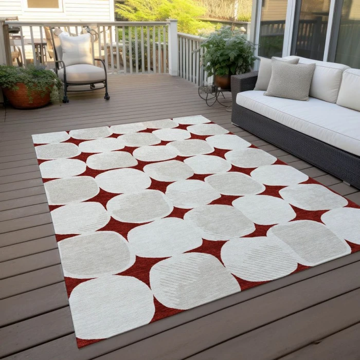 Addison Chantille ACN870-Burgundy 9 ft. X 12 ft. Rectangle Rug