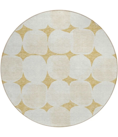 Addison Chantille ACN870-Gold 8 ft. X 8 ft. Round Rug