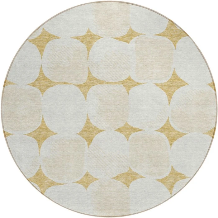 Addison Chantille ACN870-Gold 8 ft. X 8 ft. Round Rug