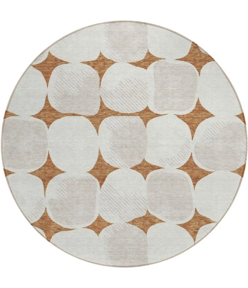 Addison Chantille ACN870-Paprika 8 ft. X 8 ft. Round Rug