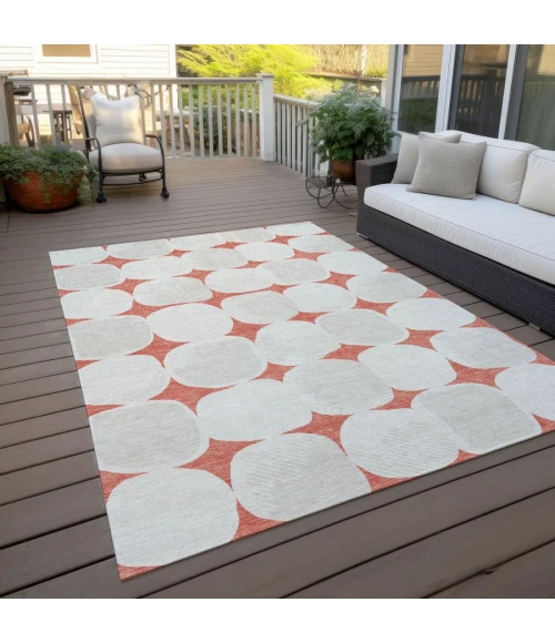 Addison Chantille ACN870-Salmon 5 ft. X 7 ft. 6 in. Rectangle Rug