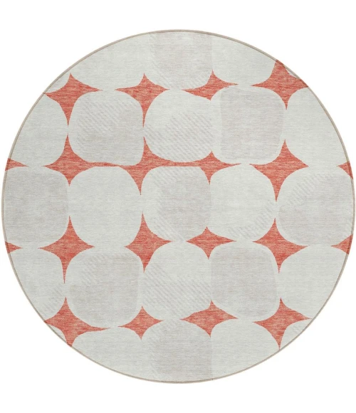 Addison Chantille ACN870-Salmon 8 ft. X 8 ft. Round Rug