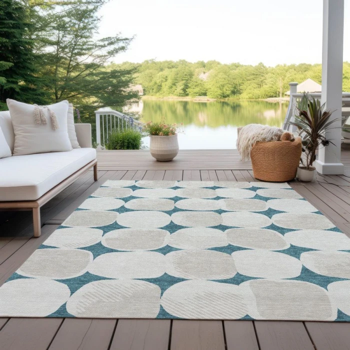 Addison Chantille ACN870-Teal 9 ft. X 12 ft. Rectangle Rug