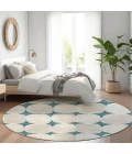 Addison Chantille ACN870-Teal 8 ft. X 8 ft. Round Rug