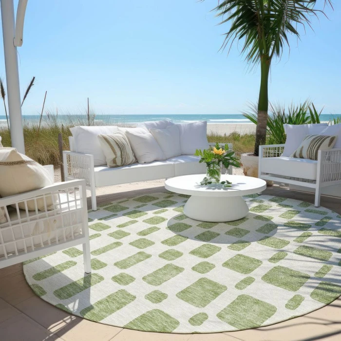 Addison Chantille ACN871-Aloe 8 ft. X 8 ft. Round Rug