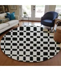 Addison Chantille ACN871-Black 8 ft. X 8 ft. Round Rug