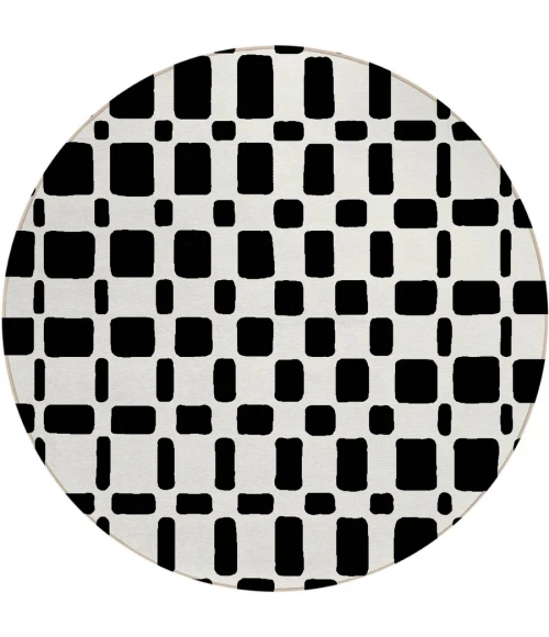 Addison Chantille ACN871-Black 8 ft. X 8 ft. Round Rug
