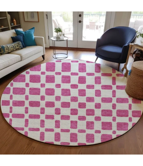 Addison Chantille ACN871-Blush 8 ft. X 8 ft. Round Rug