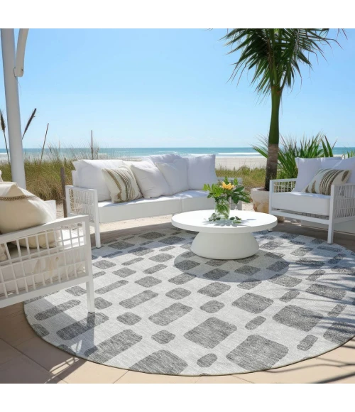 Addison Chantille ACN871-Gray 8 ft. X 8 ft. Round Rug