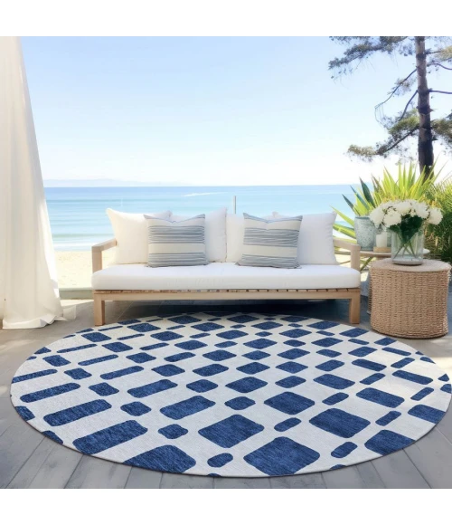 Addison Chantille ACN871-Navy 8 ft. X 8 ft. Round Rug