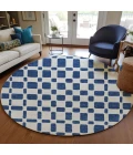 Addison Chantille ACN871-Navy 8 ft. X 8 ft. Round Rug