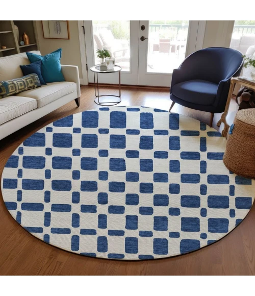 Addison Chantille ACN871-Navy 8 ft. X 8 ft. Round Rug