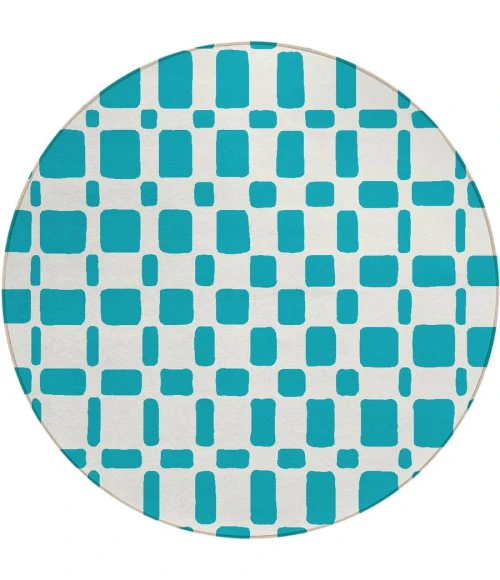 Addison Chantille ACN871-Teal 8 ft. X 8 ft. Round Rug