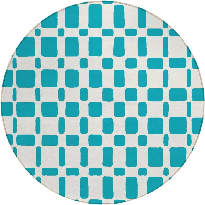 Addison Chantille ACN871-Teal 8 ft. X 8 ft. Round Rug
