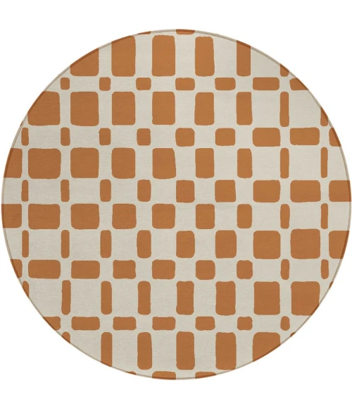 Addison Chantille ACN871-Terracotta 8 ft. X 8 ft. Round Rug