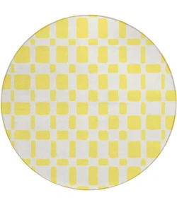 Addison Chantille ACN871-Yellow 8 ft. X 8 ft. Round Rug