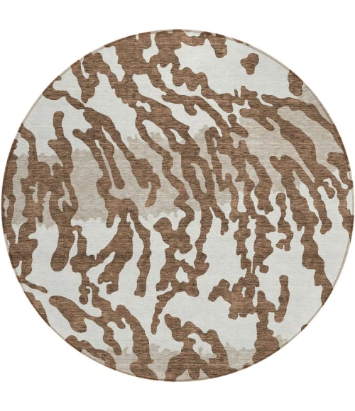Addison Chantille ACN873-Chocolate 8 ft. X 8 ft. Round Rug