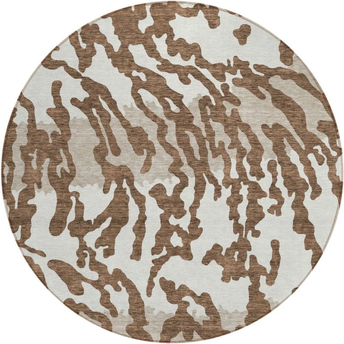 Addison Chantille ACN873-Chocolate 8 ft. X 8 ft. Round Rug