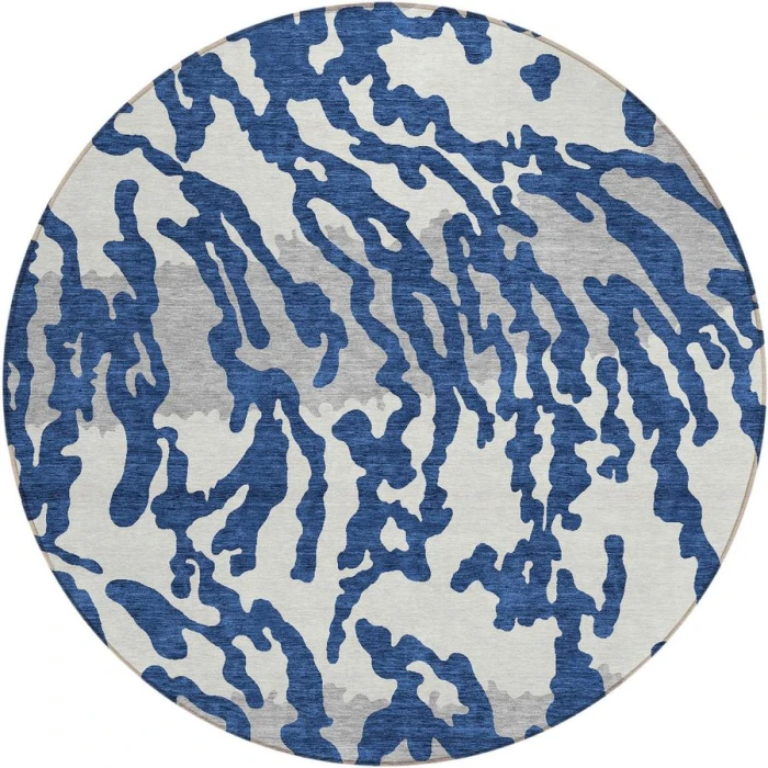 Addison Chantille ACN873-Navy 8 ft. X 8 ft. Round Rug