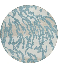 Addison Chantille ACN873-Teal 8 ft. X 8 ft. Round Rug